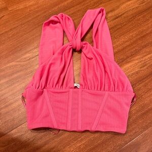 Pink crop top